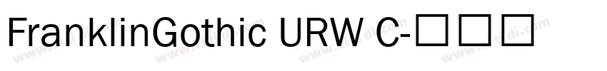 FranklinGothic URW C字体转换